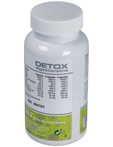 Digestenzims Detox Plant 60Cap de Artesania