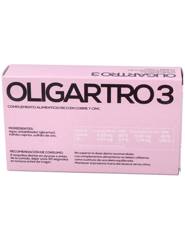 Oligartro-3 Cu-Zn 20 Amp X 5Ml de Artesania
