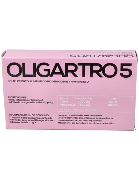 Oligartro 5 (Manganeso-Cobre) 20 Amp. de Artesania