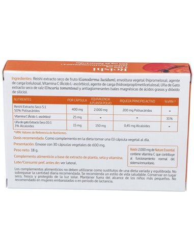 Reishi 2000Mg. 30Cap. de Nature Essential