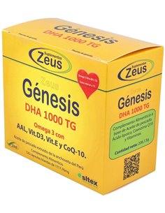 Genesis Dha Tg 1000 Omega 3 120 Cápsulas  Zeus