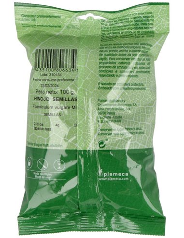 Hinojo Semillas Bolsa 100Gr. de Plameca