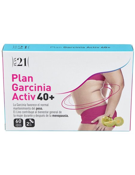 Plan Garcinia Activ 40+ 60 Cápsulas Vegetales de Plameca