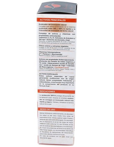 Bronceador Ultra Rapido Spf 15 200Ml. de Rhatma