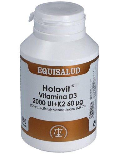 Holovit Vit. D3 2000Ui+K2 60Mcg+Menaquinona 180Cap de Equisalud