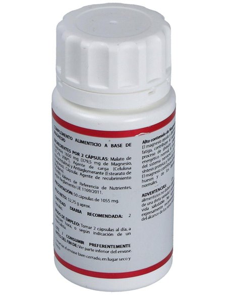 Holomega Malato De Magnesio 50 Cap de Equisalud