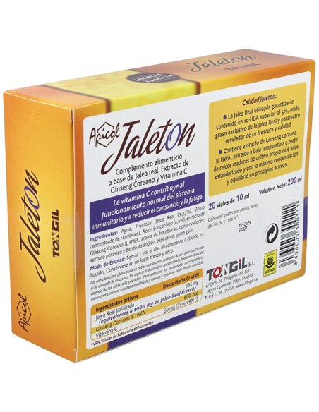 Apicol Jaleton J.Real Ginseng 20Amp de Tongil