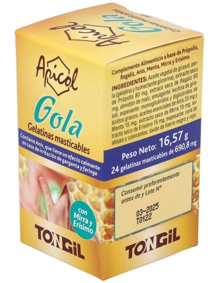 Apicol (Aligel) Gola Plus 24Perlas de Tongil