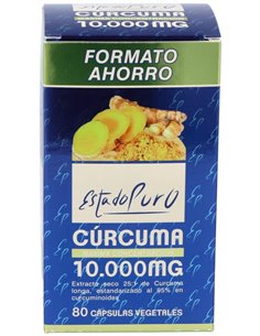 Curcuma 10.000Mg. Full Spectrum Comprex 80 Cap. Estado Puro de Tongil