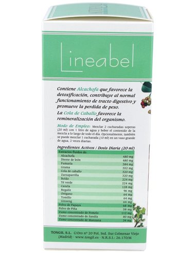 Aktidrenal 500Ml. Lineabel de Tongil