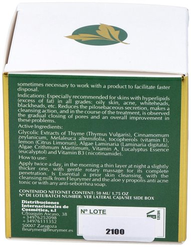 Crema Acné-Seborrea  de Fleurymer