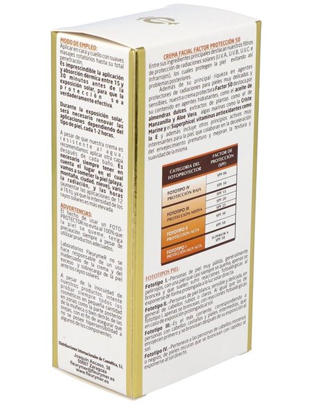 Crema Solar Facial Spf-50 Tubo 80Ml. de Fleurymer