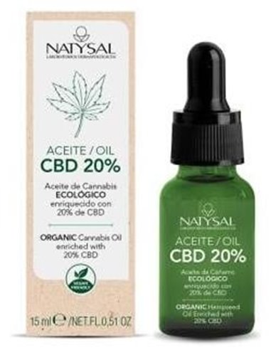 Aceite De Cannabis Ecológico Con 20% De Cbd 15 ml. de Natysal