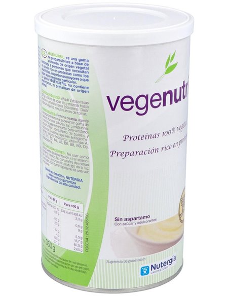 Vegenutril Vainilla Bote 350Gr. de Nutergia