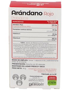 Arandano Rojo + Probioticos 30 Cápsulas  B.Green (Lab. Lebudit)