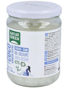 Aceite Virgen De Coco 1ª Presion Frio 400Gr. Bio de Naturgreen