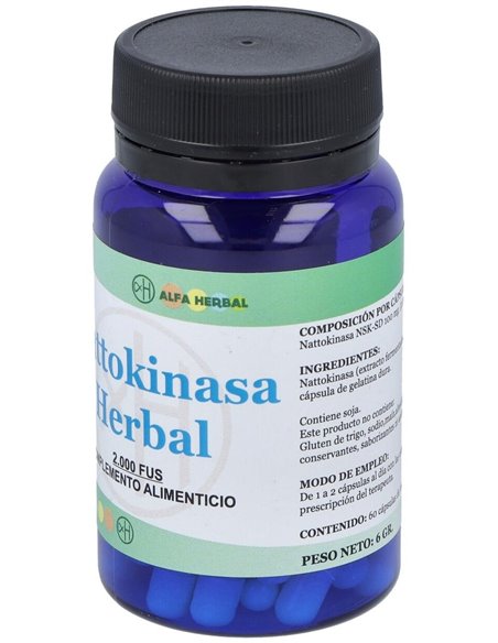 Nattokinasa 60Cap. de Alfa Herbal