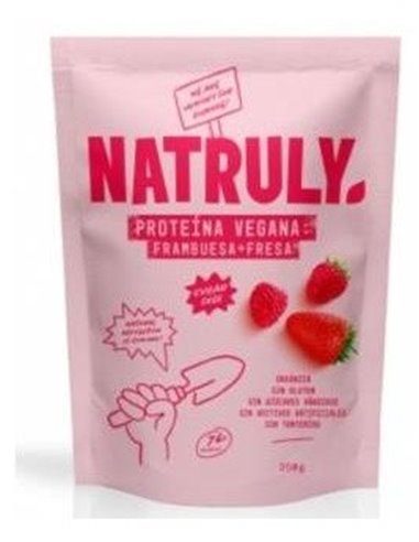 Proteína Vegana Fresa Bio, 350 G de Natruly