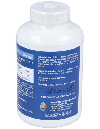 Vitamina C 1000Mg. 120Comp. de Polaris