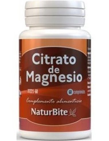 Citrato de Magnesio, 60 Comp. de NaturBite