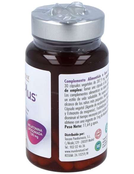 Calm Plus Melatonina 30Cap. de Mundonatural
