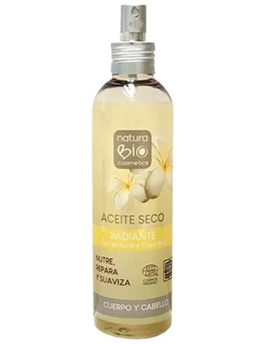 Aceite Seco Radiante Cuerpo Y Cabello  200Ml. Bio de Naturabio Cosmetics