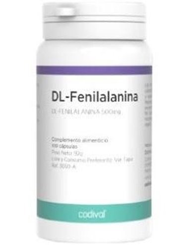 Dl-Fenilalanina (Phenylalanine) 500Mg.100Cap. de Codival
