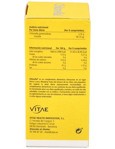 Chlorella 200Mg. 300Comp. de Vitae