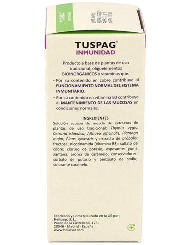 Tuspag Inmunidad 150Ml. de Heliosar