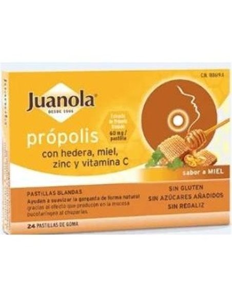 Juanola Pastillas Propolis Hedera-Miel 24Ud de Juanola