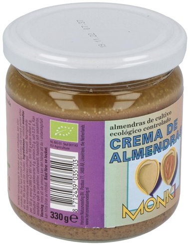 Crema De Almendras Tostadas  330Gr. Bio de Monki