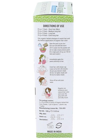 Castaño Oscuro Tinte Organico 100Gr. Ecocert de Cultivators