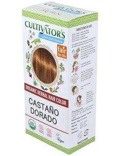 Castaño Dorado Tinte Organico 100Gr. Ecocert de Cultivators