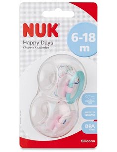 Chupete Signature 6-18 Silicona 2Ud. de Nuk
