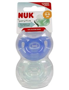 Chupete Sensitive 0-6 Silicona 2Ud. de Nuk
