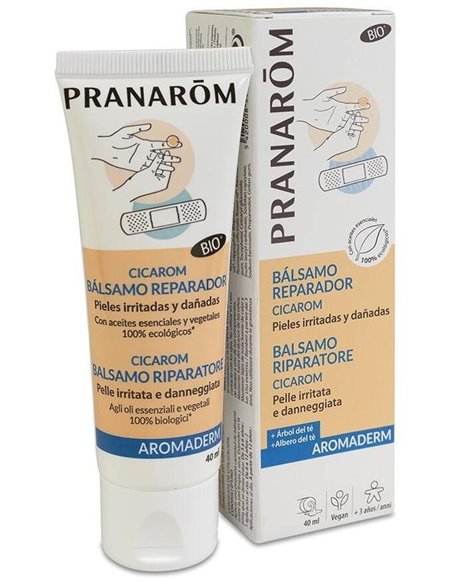 Aromaderm Cicarom Balsamo Reparador 40Ml. Bio de Pranarom P.Acabado