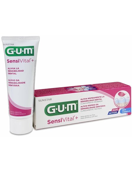 Sensivital+ Pasta Dental Fluorudo 75Ml de Gum