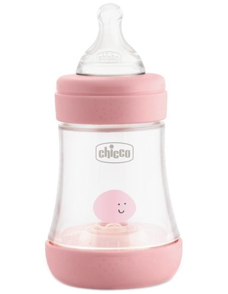 Biberon Perfect5 0 M + 150 Ml Sil Rosa de Chicco