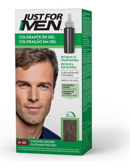 Just For Men 5 Minut Castaño Oscuro H35 de Just For Men