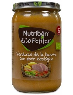 Nutriben Eco Potito Verduras Huerta Pavo 235Gr +6M de Nutriben