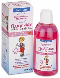 Fluorkin Infantil Fresa Enjuage 500Ml de Kin