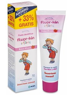 Fluor Kin Pasta Dental Infan Fresa 2-6Años 75+25Ml de Kin