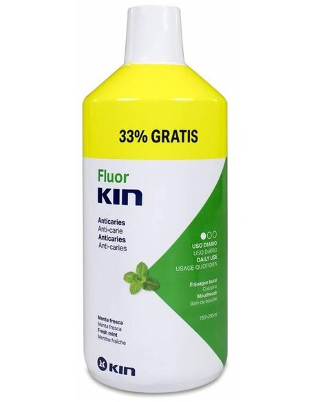 Fluor Kin Menta Colut Dia 750+Regalo Colut 250Ml de Kin