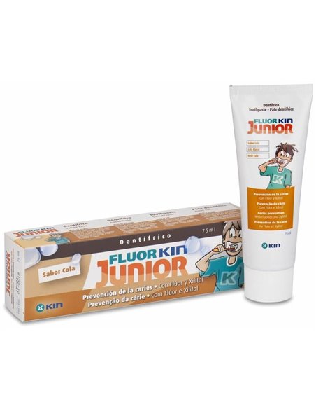 Fluor Kin Junior Pasta Infanti Cola 6-12 Años 75Ml de Kin