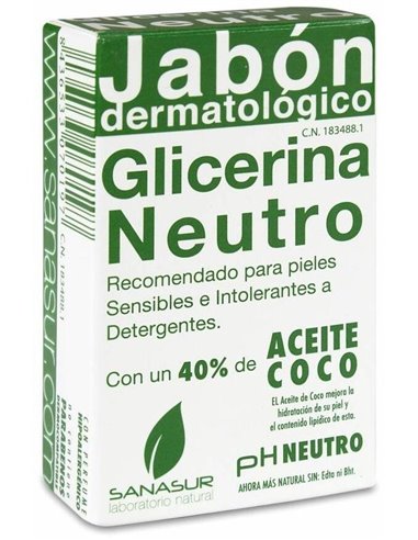 Jabon Glicerina Neutro 100Gr. de Sanasur
