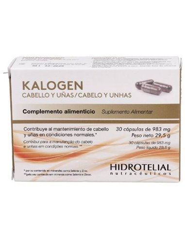 Kalogen Caps Fortalecedo Cabello Y Uñas 30Caps de Hidrotelial