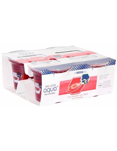 Resource Aqua+ Gelificada Granada 4Tarrinas de Meritene