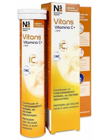 Ns Vitans Vitamina C+Zinc 20 Comp Eferv Limon de Ns