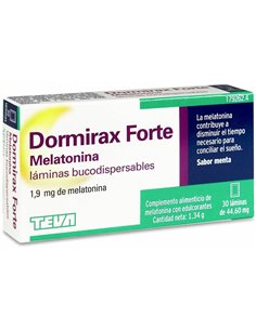 Dormirax Forte 1,9 Mg 30 Laminas Bucodispersables de Dormirax