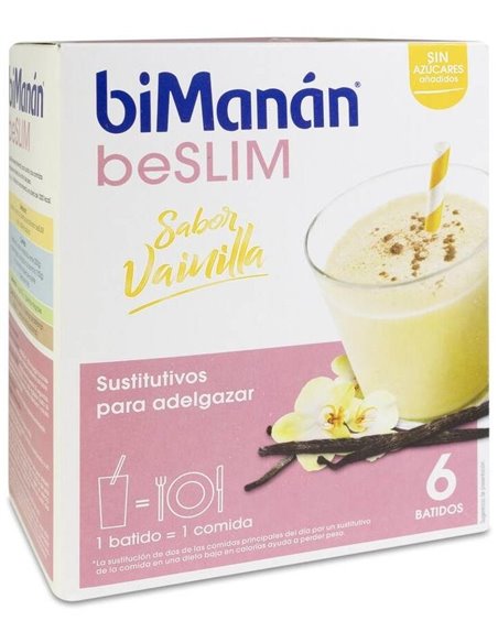 Bimanan Beslim Batido Vainilla 6 Sobres de Bimanan